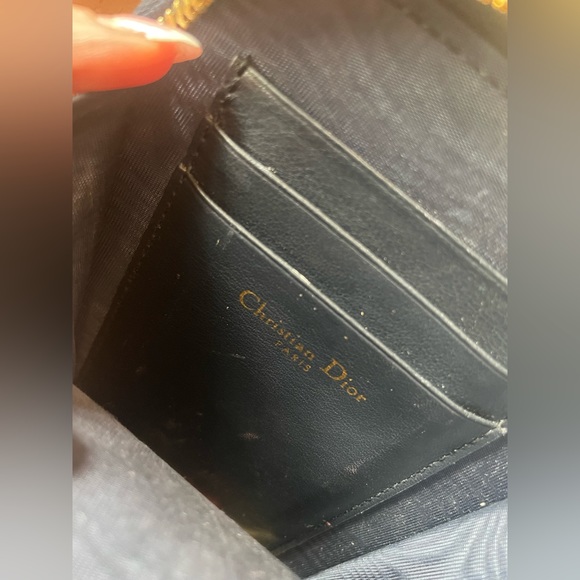 SOLD-Christian Dior blue Oblique Jacquard phone holder - Picture 10 of 11